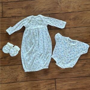 Vintage Y2K Bright Future 3 Piece Baby Clothing Set Size Newborn And 3mths